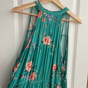 Lauren Conrad turquoise maxi dress